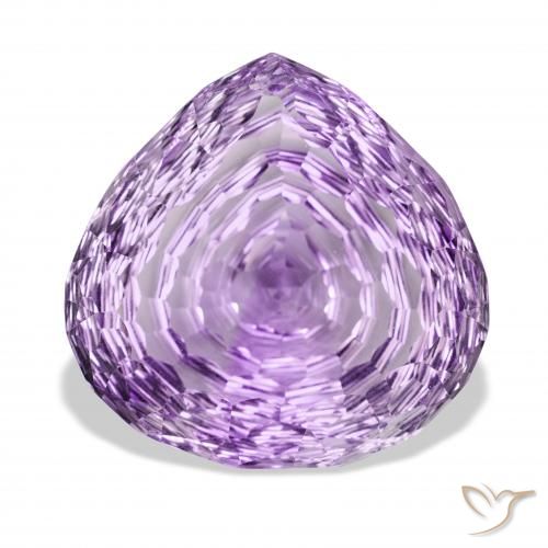 70.80ct Natural Violeta púrpura intenso Amatista, En forma de pera, VVS