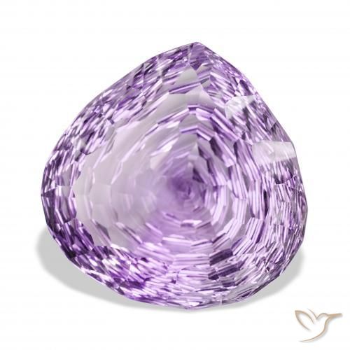 Amatista Violeta púrpura intenso natural de 70.80 ct, En forma de pera, VVS