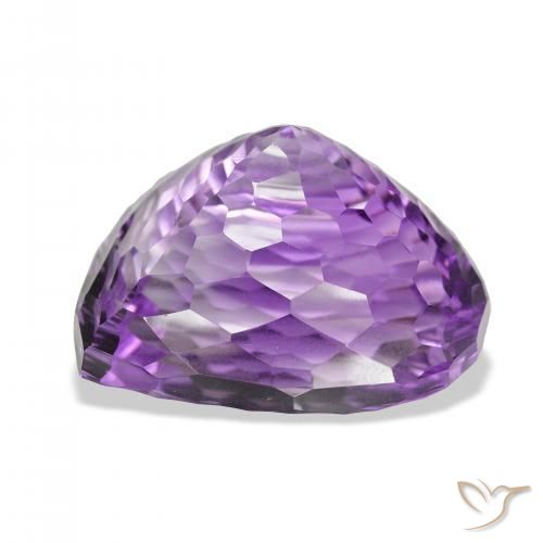Amatista Violeta púrpura intenso natural de 70.80 ct, En forma de pera, VVS