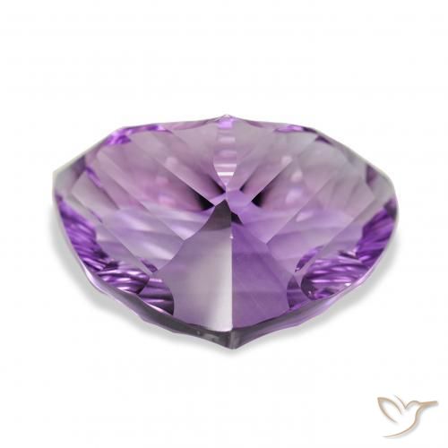 Amatista Violeta púrpura medio natural de 38.65 ct, Trillón, VVS