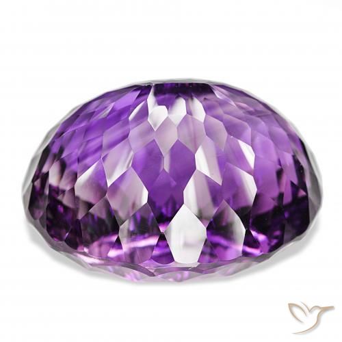 Amatista Medium Dark-Violet natural de 159.46 ct, Ovalada, IF