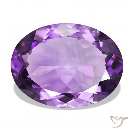 14.63ct Violeta medio Amatista, Ovalada, IF