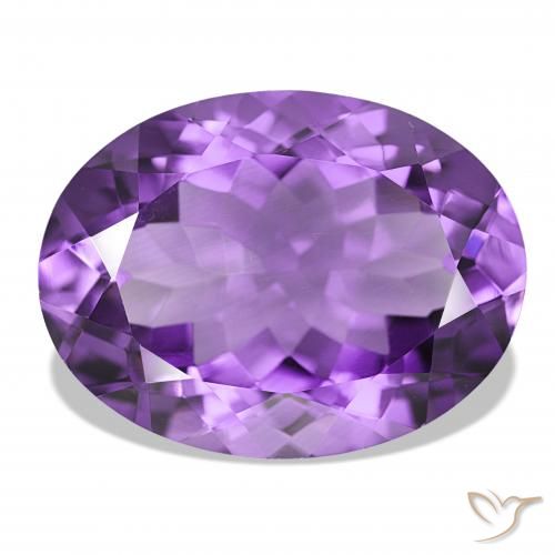 15.69ct Violeta oscuro Amatista, Ovalada, IF
