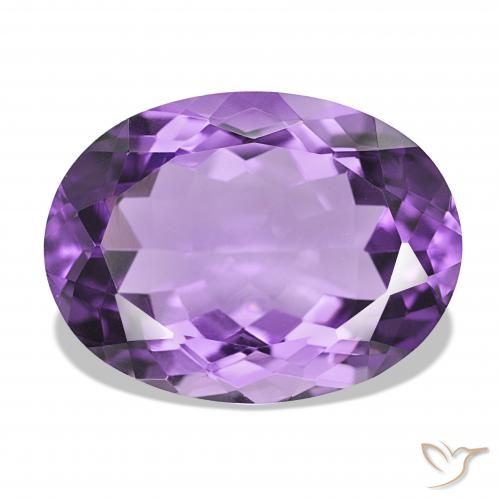 16.40ct Violeta vívido Amatista, Ovalada, IF
