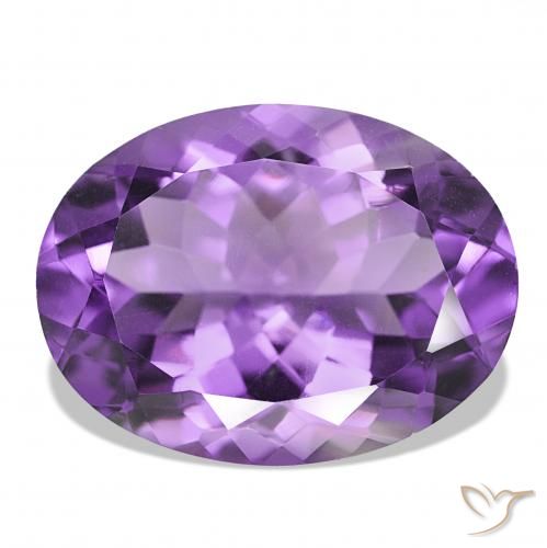 17.42ct Violeta púrpura intenso Amatista, Ovalada, IF