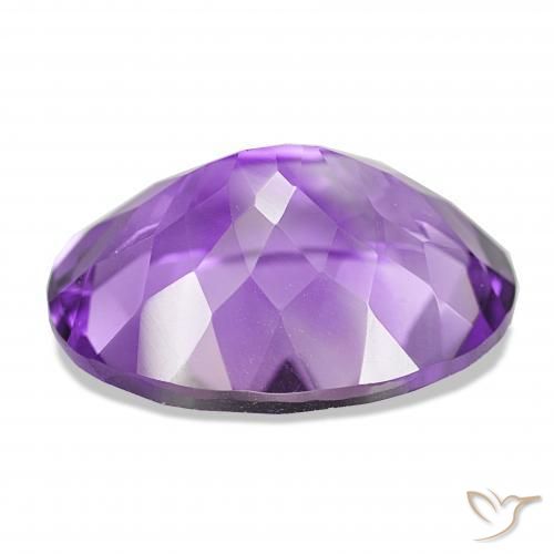 Amatista Violeta púrpura intenso natural de 17.42 ct, Ovalada, IF
