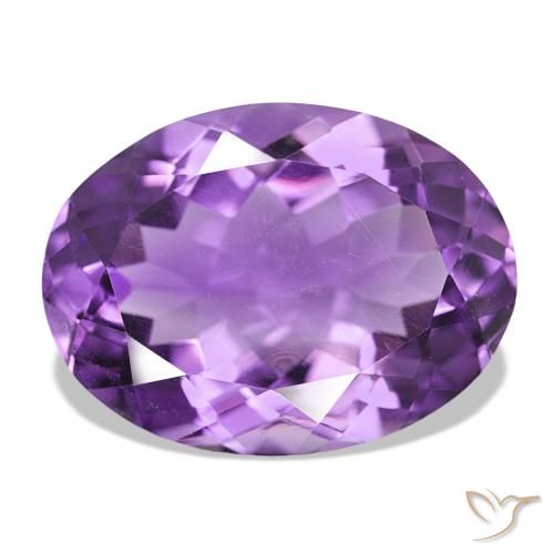 16.75ct Violeta púrpura intenso Amatista, Ovalada, VS