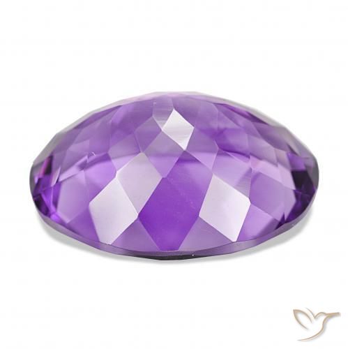 Amatista Violeta púrpura intenso natural de 16.75 ct, Ovalada, VS