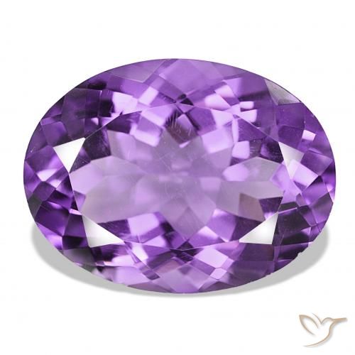 16.57ct Violeta medio Amatista, Ovalada, VS