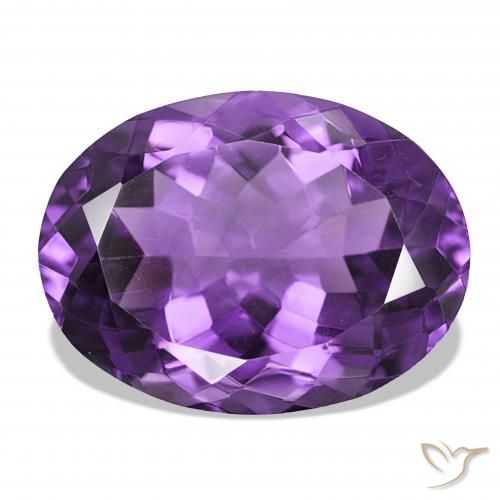 17.26ct Violeta intenso Amatista, Ovalada, IF