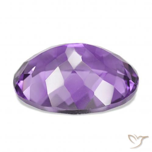 Amatista Violeta intenso natural de 17.26 ct, Ovalada, IF