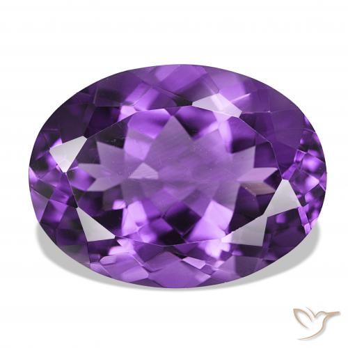 17.08ct Medium Dark-Violet Amatista, Ovalada, IF