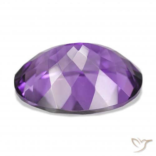 Amatista Violeta vívido natural de 16.87 ct, Ovalada, IF