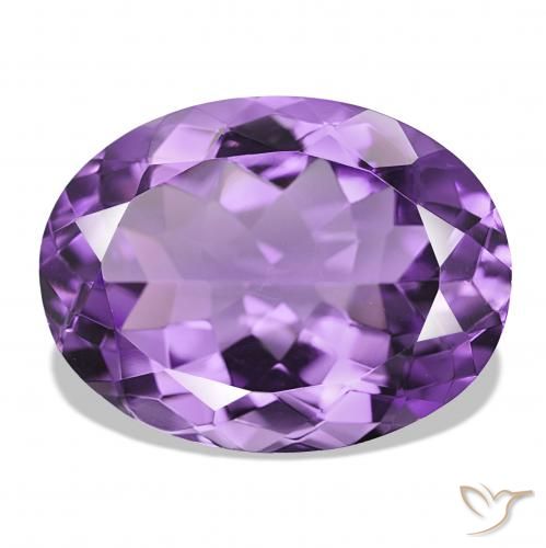 17.34ct Violeta oscuro Amatista, Ovalada, IF