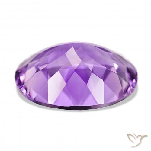 Amatista Violeta intenso natural de 16.47 ct, Ovalada, IF