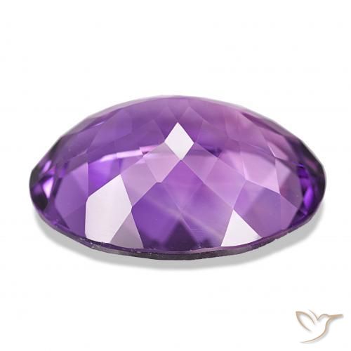Amatista Violeta vívido natural de 15.68 ct, Ovalada, IF