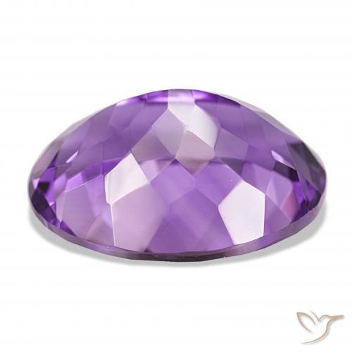 Amatista Violeta intenso natural de 17.07 ct, Ovalada, IF