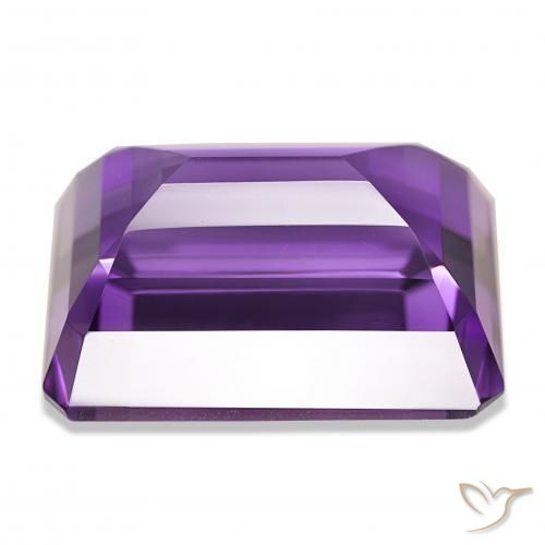 Amatista Violeta intenso natural de 25.63 ct, Corte Octágono / Esmeralda, VVS