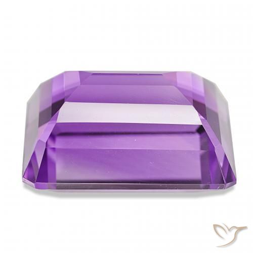 Amatista Violeta rosáceo oscuro natural de 23.81 ct, Corte Octágono / Esmeralda, VVS