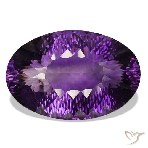 145.65ct Violeta medio Amatista, Ovalada, IF