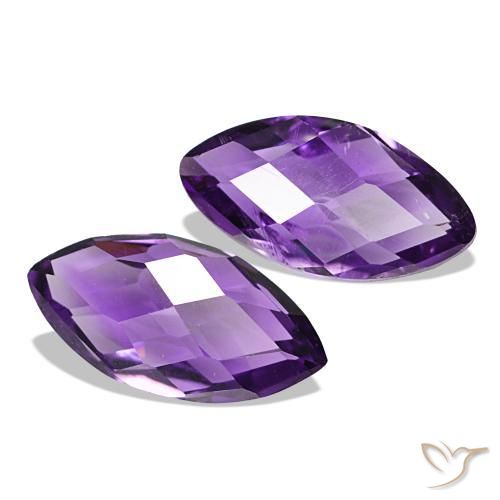 Gemas de Amatista Medium Light-Violet natural de 1.14 ct, Marquesa, VS