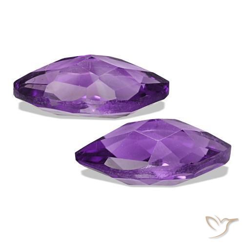 Gemas de Amatista Medium Light Purplish-Violet natural de 1.29 ct, Marquesa, VVS-VS