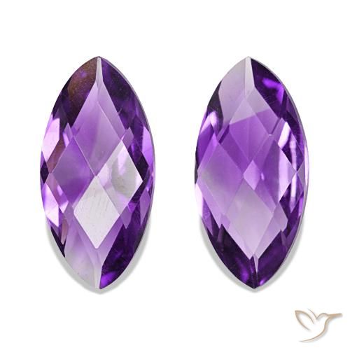 1.03ctw Medium Light-Violet Amatista, Marquesa, VVS-VS