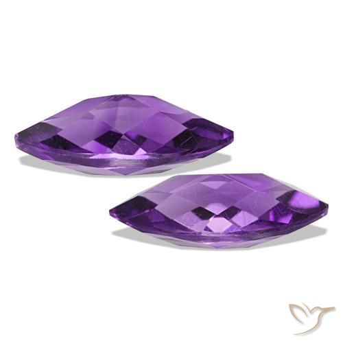 Gemas de Amatista Medium Light-Violet natural de 1.03 ct, Marquesa, VVS-VS