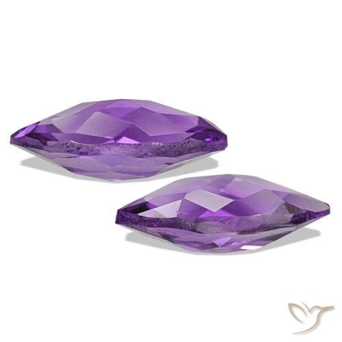 Gemas de Amatista Medium Dark-Violet natural de 1.06 ct, Marquesa, VVS-VS