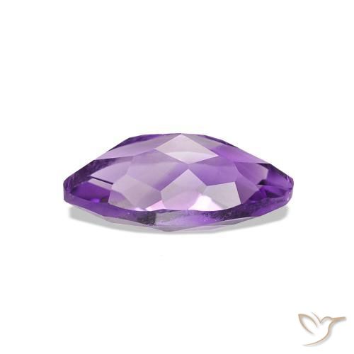Amatista Violeta intenso natural de 0.66 ct, Marquesa, VVS
