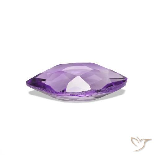 Amatista Violeta medio natural de 0.56 ct, Marquesa, VVS