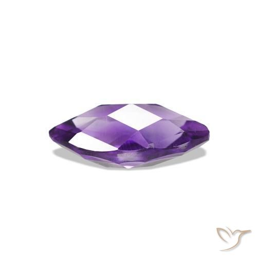 Amatista Violeta intenso natural de 0.53 ct, Marquesa, VS-SI