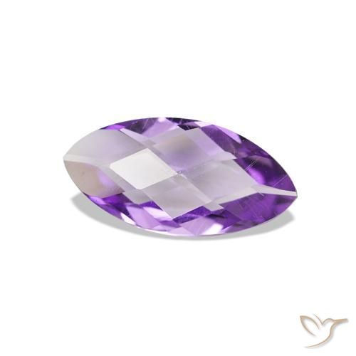 Amatista violeta natural de 0,43 ct, marquesa, VVS-VS