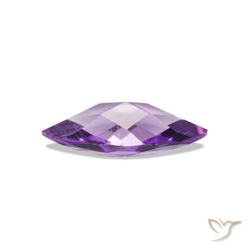Amatista violeta natural de 0,43 ct, marquesa, VVS-VS