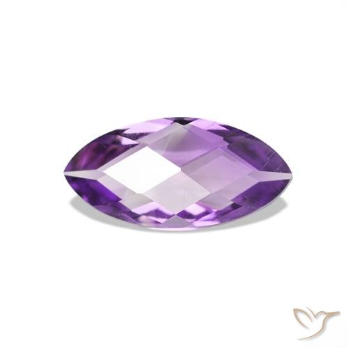 0.51ct Violeta medio Amatista, Marquesa, VVS-VS