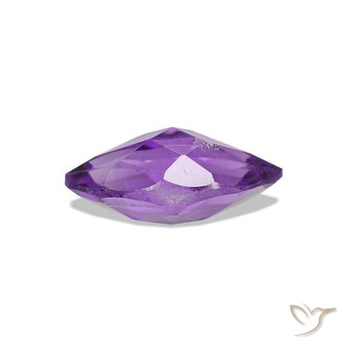 Amatista Violeta medio natural de 0.56 ct, Marquesa, VS