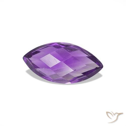 Amatista Violeta rosado natural de 0.59 ct, Marquesa, VVS