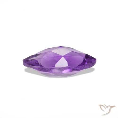 Amatista Violeta oscuro natural de 0.62 ct, Marquesa, VVS