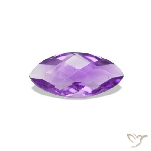 Amatista Medium Dark-Violet natural de 0.48 ct, Marquesa, VVS