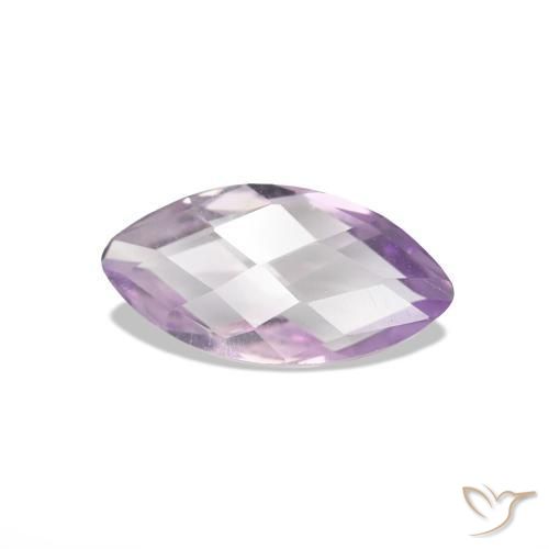Amatista violeta natural de 0,58 ct, marquesa, VVS