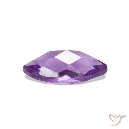 Amatista Violeta púrpura natural de 0.62 ct, Marquesa, VVS-VS