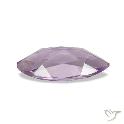 Amatista Violeta medio claro natural de 0.91 ct, Marquesa, VS