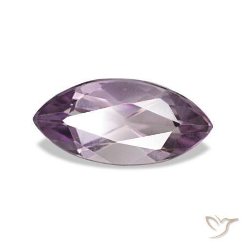 Amatista Violeta medio natural de 1.01 ct, Marquesa, VVS-VS