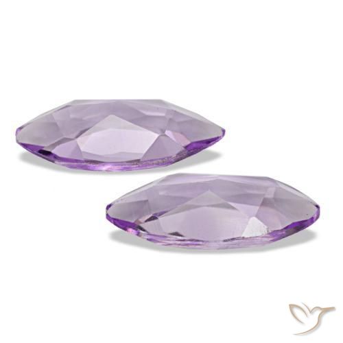 Gemas de Amatista Violeta rosado natural de 1.56 ct, Marquesa, VVS-VS
