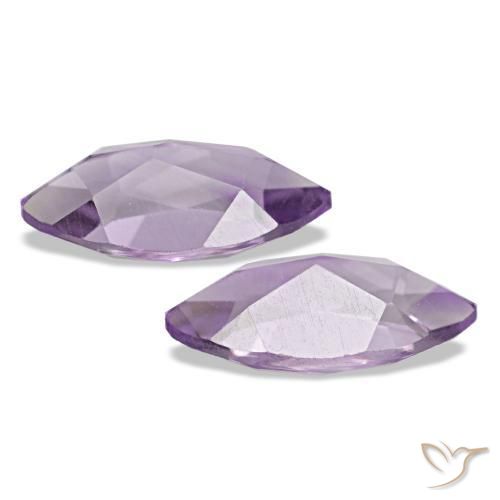 Gemas de Amatista Violeta medio natural de 1.94 ct, Marquesa, VVS-VS