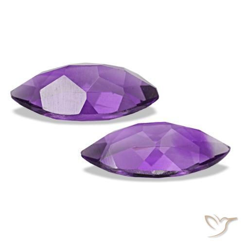 Gemas de Amatista Violeta intenso natural de 1.71 ct, Marquesa, VS