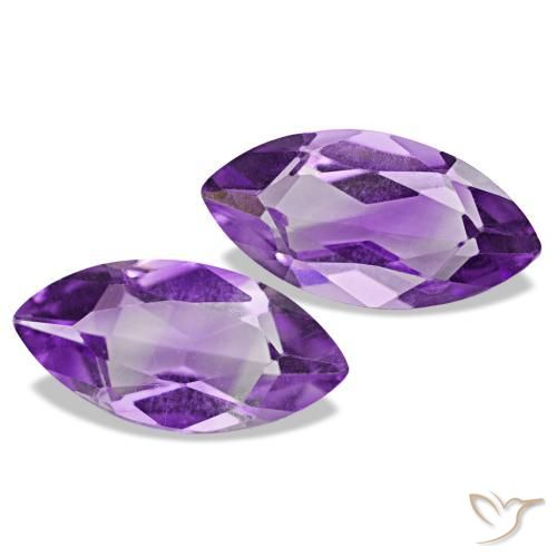 Gemas de Amatista Rosado-violeta medio natural de 1.90 ct, Marquesa, VS