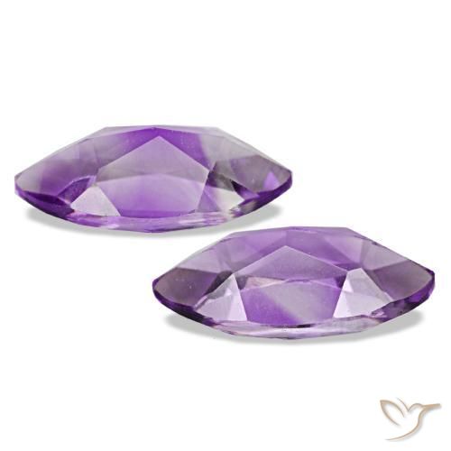 Gemas de Amatista Rosado-violeta medio natural de 1.90 ct, Marquesa, VS