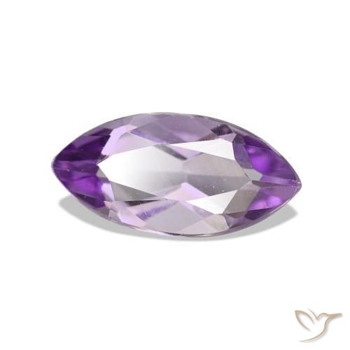 Amatista Violeta púrpura natural de 0.96 ct, Marquesa, VVS-VS