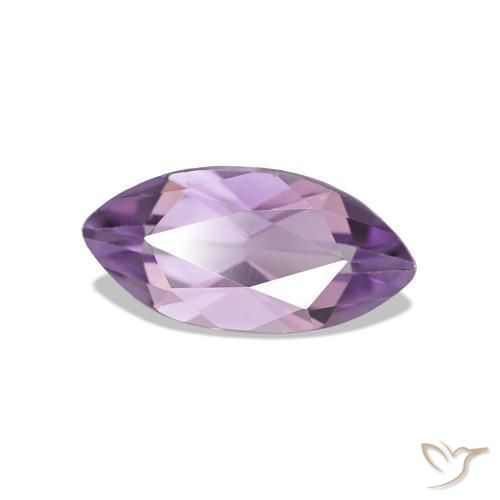 Amatista violeta natural de 0,93 ct, marquesa, VVS